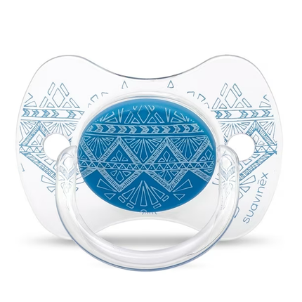 CHUPETE PREMIUM FISIOLOGICO SILICONA  4/18M  AZUL