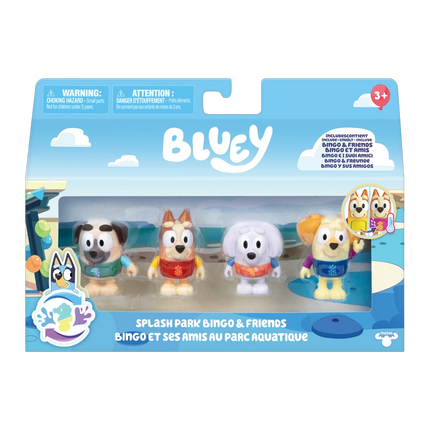 BLUEY PACK4 FIGURAS CAMBIA DE COLOR