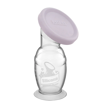 Gen. 2 Set de Recolector de leche de silicona mÃ¡s tapa - 100ml - Lavender