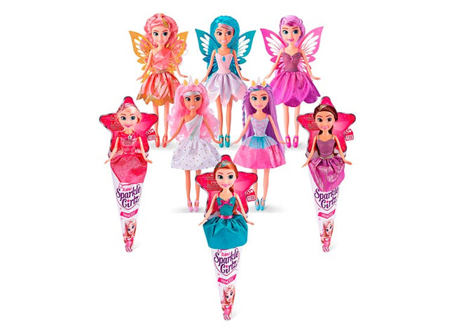 MU„ECA HADA DE 27 CMS EN CONO  SPARKLE GIRLZ DE ZURU