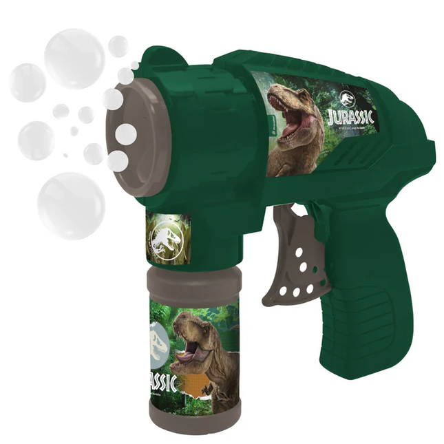 LANZADOR DE BURBUJAS JURASSIC WORLD