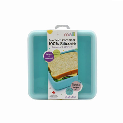 Contenedor de Sandwich de Silicona Azul V