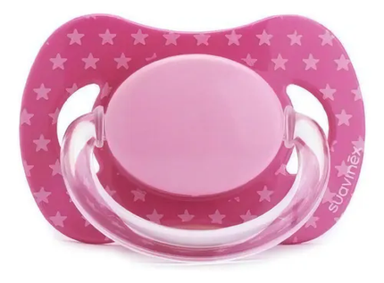 CHUPETE FISIOLOGICO LATEX +0M ESTRELLA ROSA (70021)