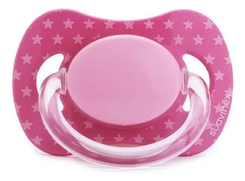 CHUPETE FISIOLOGICO LATEX +0M ESTRELLA ROSA (70021)