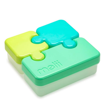 Contenedor De Alimentos Puzzle Verde