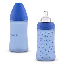 PACK MAMADERA 270 ML THE BASICTETINA REDONDA SILICONA 2 UN