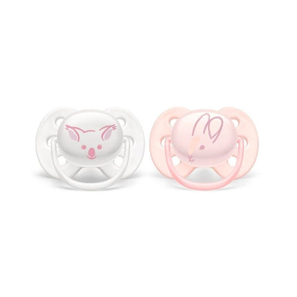 NUEVO! Chupete Ultra Soft Koala/Conejo 0-6m deco, 2 unidades