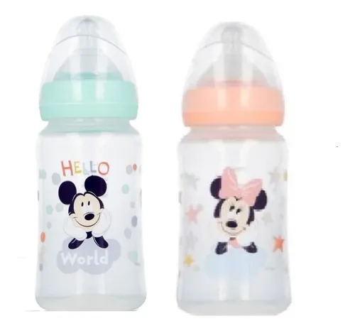Mamadera de 240ml Mickey-Minnie surtidas
