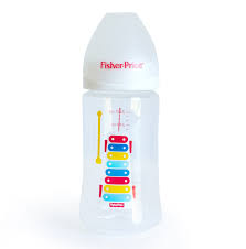 Mamadera cuello ancho toys 240ml Blanca