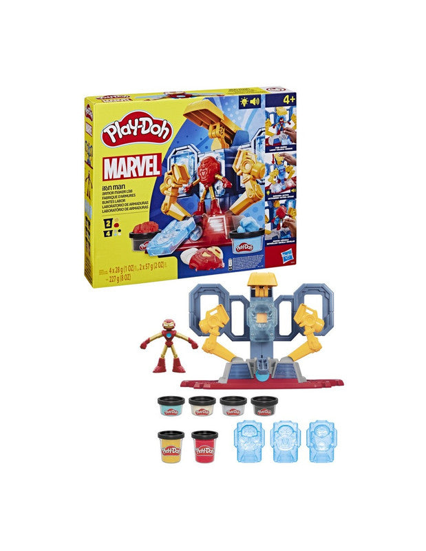 PLAY-DOH IRON MAN LABORATORIO DE ARMADURAS