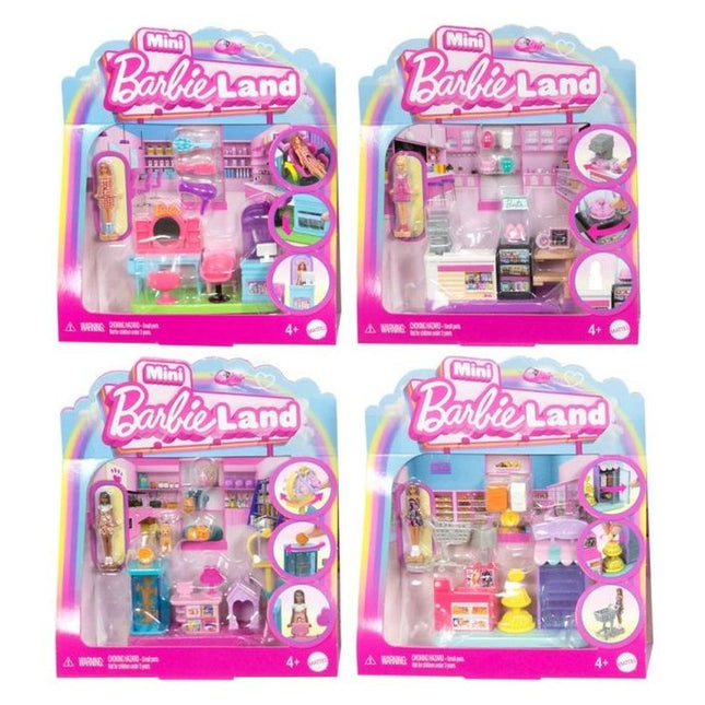 LAT BRB  MINI BARBIELAND PLAYSET ASST