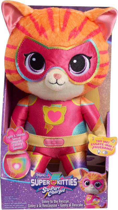 SuperKitties Ginny Superhero Sound Light Plush