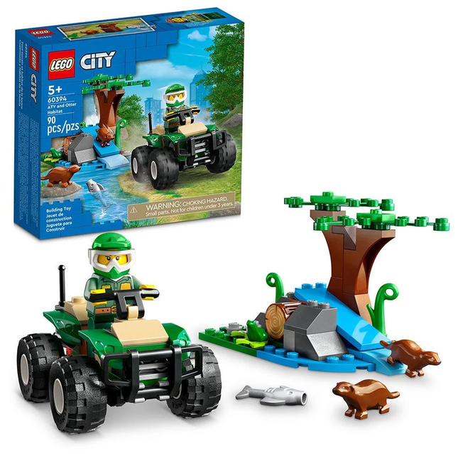 LEGO CITY CUATRIMOTO Y HÁBITAT DE LA NUTRIA