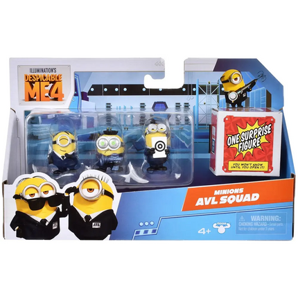 PACK 4 FIGURAS 5 CMS MINIONS MI VILLANO FAVORITO