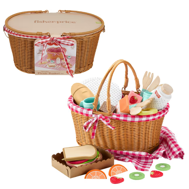 LAT FP WOOD PICNIC BASKET