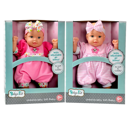Muñeca Baby's "First 13" Unbelievably" Soft Baby 35 cm