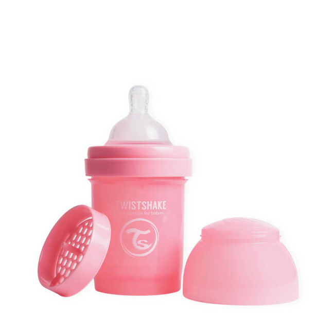 Mamadera Twistshake Anti-Cólico 125ml Rosado Pastel
