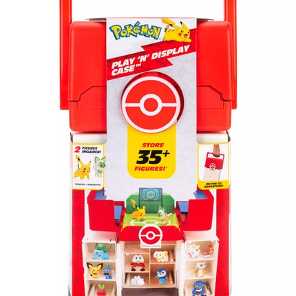 POKEMON  FIGURA MEDIUM PLAYSET CASE CON PIKACHU Y SPRIGATITO