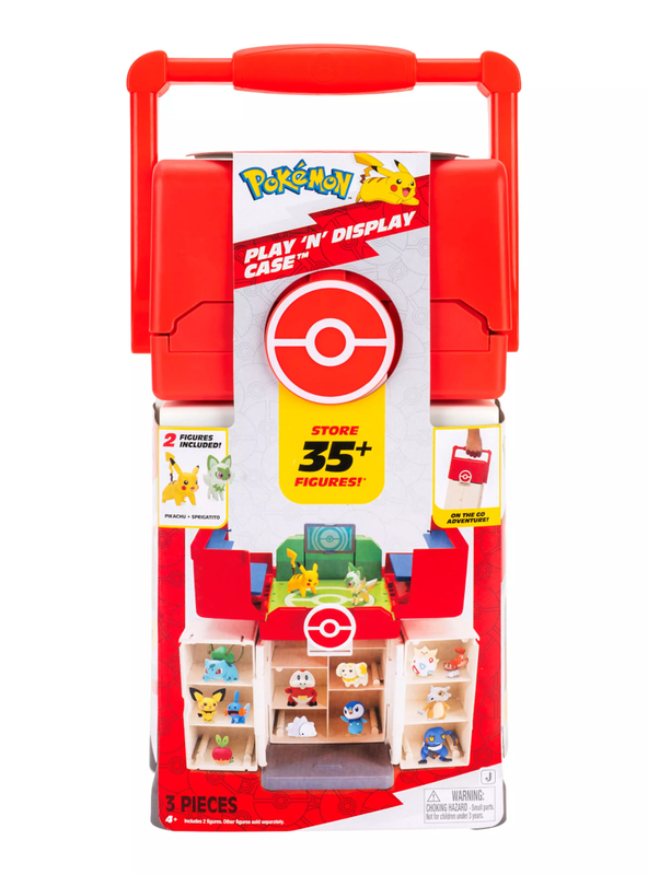 POKEMON  FIGURA MEDIUM PLAYSET CASE CON PIKACHU Y SPRIGATITO