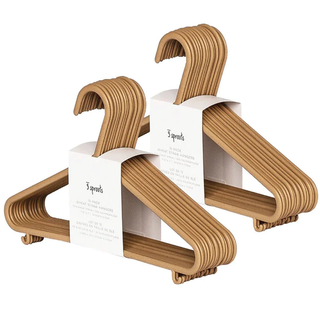 Colgadores ecol—gicos Caramelo (Set de 30)
