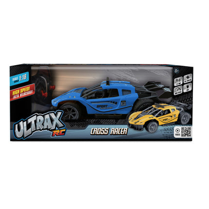 Auto escala 1:18 con control remoto 27 MHz y batería recargable B