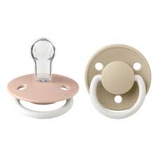 Chupete Bibs De Lux Redondo X2  Talla Única (Silicona) Blush & Vanilla Glow Night