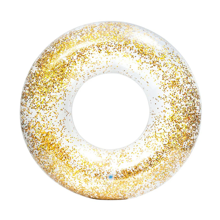 FLOTADOR TRANSPARENT GLITTER 119CM