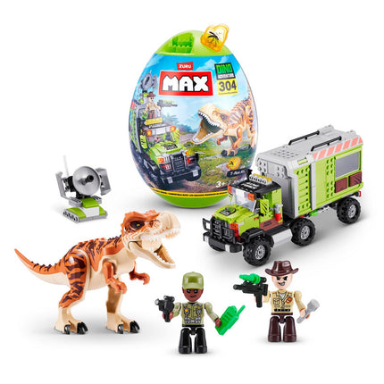 SET 304 BLOQUES MAX DINO ESCAPE EN HUEVO DE ZURU