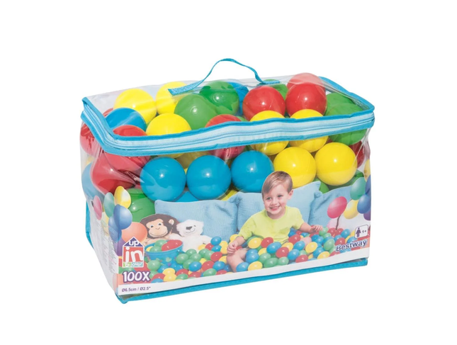 Pack 100 Pelotas Plasticas 6,5 Cm.