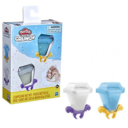 PLAY-DOH MUNDO DE TEXTURAS CRYSTAL CRUNCH GEMAS BRILLANTES - 2 LATAS