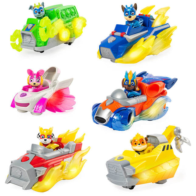 PAW PATROL VEHICULOS MIGHTY LUZ Y SONIDO