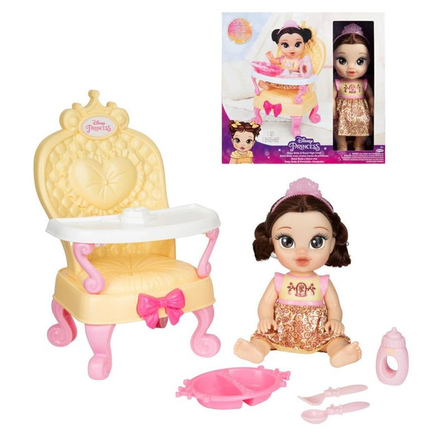MUNECA DISNEY PRINC. BEBE C/SILLA Y ACCES