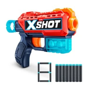 LANZA DARDOS KICKBACK CON 8 DARDOS X-SHOT