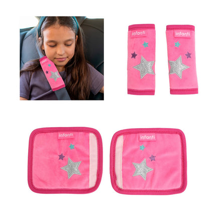 Protector De Cinturon Rosa