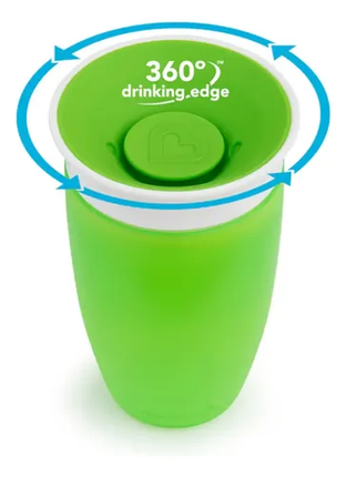 Vaso Antiderrame Miracle 360 Sippy 296Ml - Verde