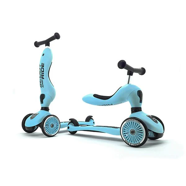 Scoot and Ride Scooter 2 en 1 Highway Kick 1 Blueberry
