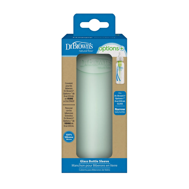 Funda Protección Mamadera Vidrio 250ml, Menta Unisex