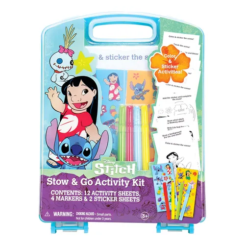 NEW MALETA SET DIBUJO STITCH