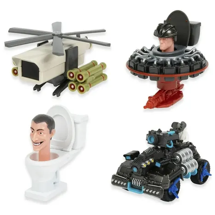 SKIBIDI TOILET FIGURAS METAL 1:64