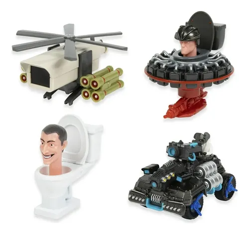 SKIBIDI TOILET FIGURAS METAL 1:64