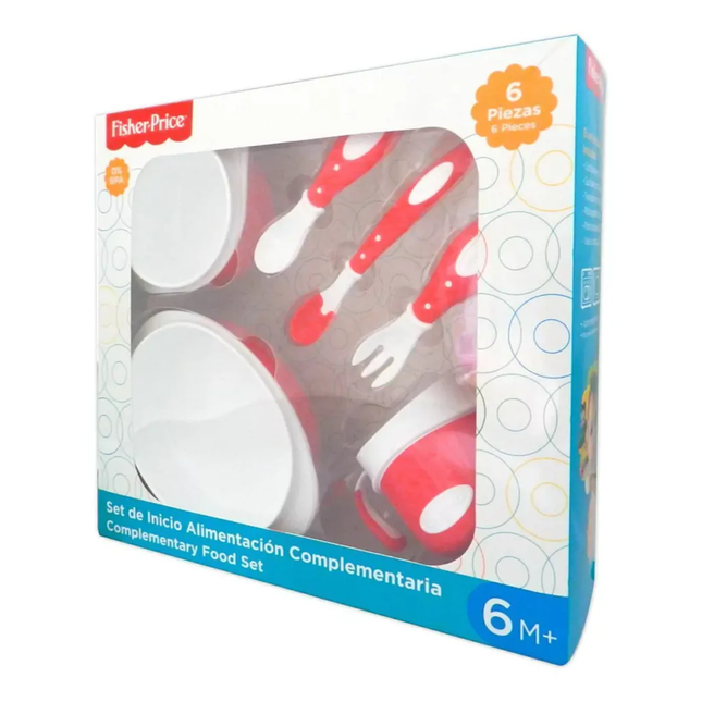 Set de inicio alimentacion 6 piezas rojo