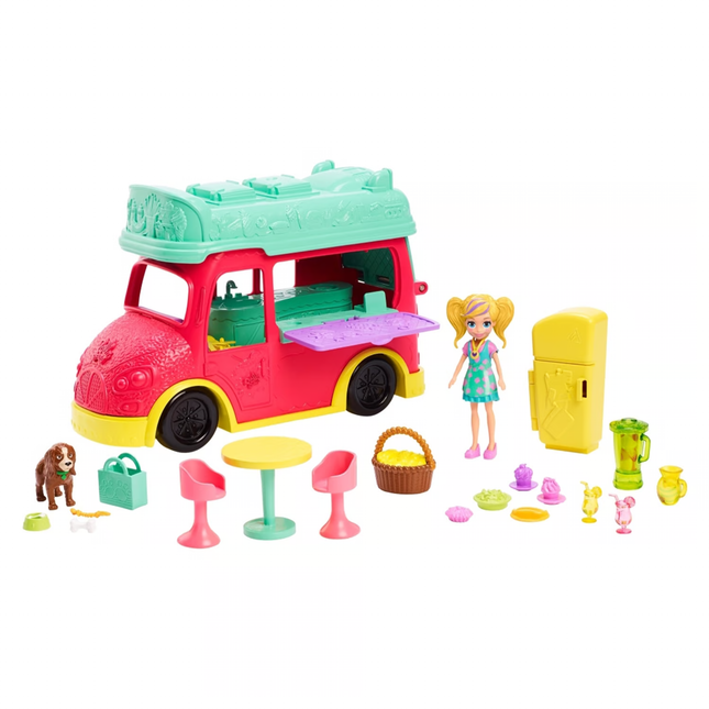 Polly Pocket Set de Juego Camion de Licuados