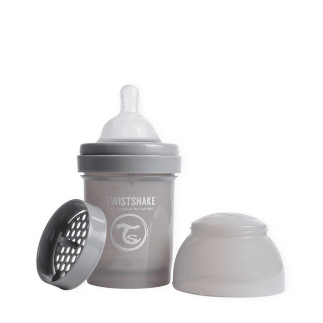 Mamadera Twistshake Anti-Cólico 125ml Gris Pastel