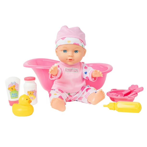 MUÑECAS BABYDOLL BOSTECITOS 30 cm con Bañera