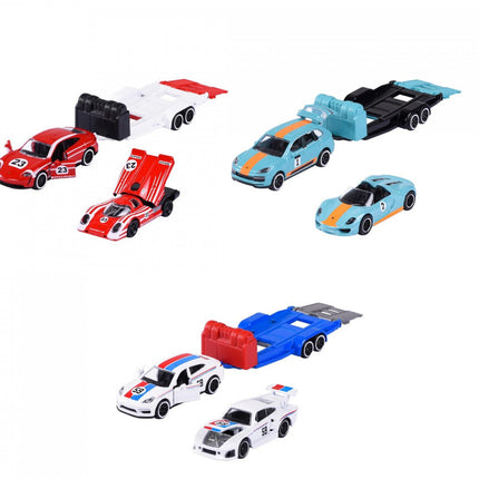 MAJ PORSCHE RACE TRAILER ASSORTMENT 3-ASST.