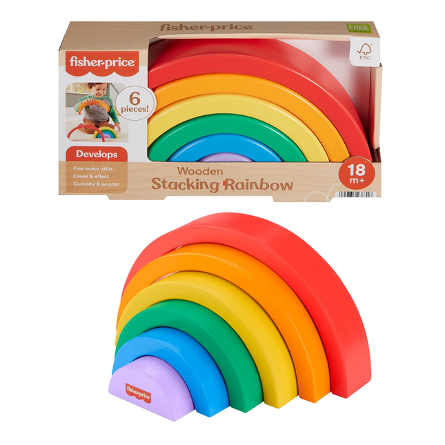 LAT FP WOOD WOODEN RAINBOW BEAD BAR