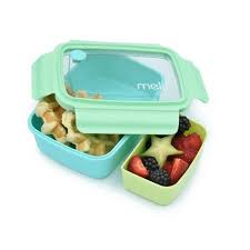 Lonchera Bento Con Divisiones Azul 880 ml