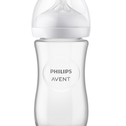 Mamadera Natural Vidrio 3.0 240ml traslucida