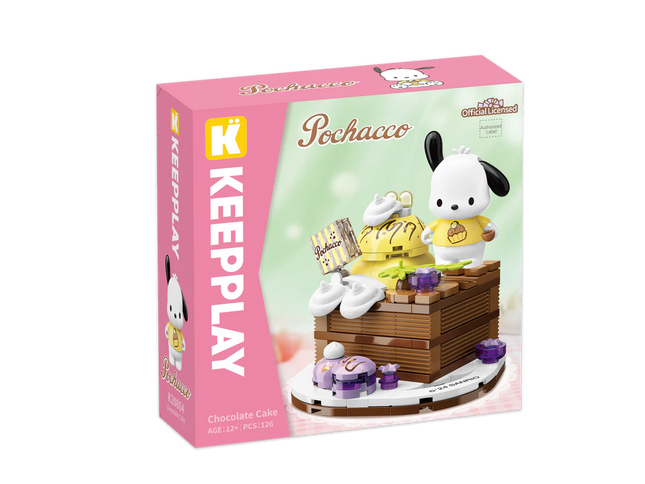 Pochacco torta de chocolate Bloques de Construcción 128 pcs