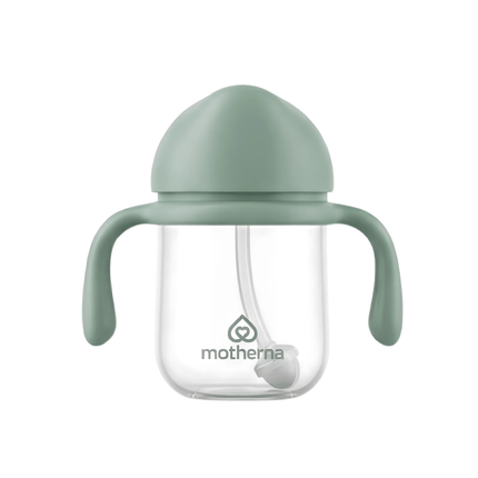 Vaso anti-derrame con bombilla Motherna 240ml Verde